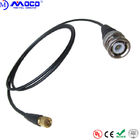 Durable Push Pull Cable Assemblies Microdot To BNC Cable For NDT System