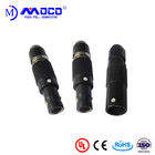 M7 Cable To Cable Miniature Circular Connectors PPS Insulator Material 00B Series