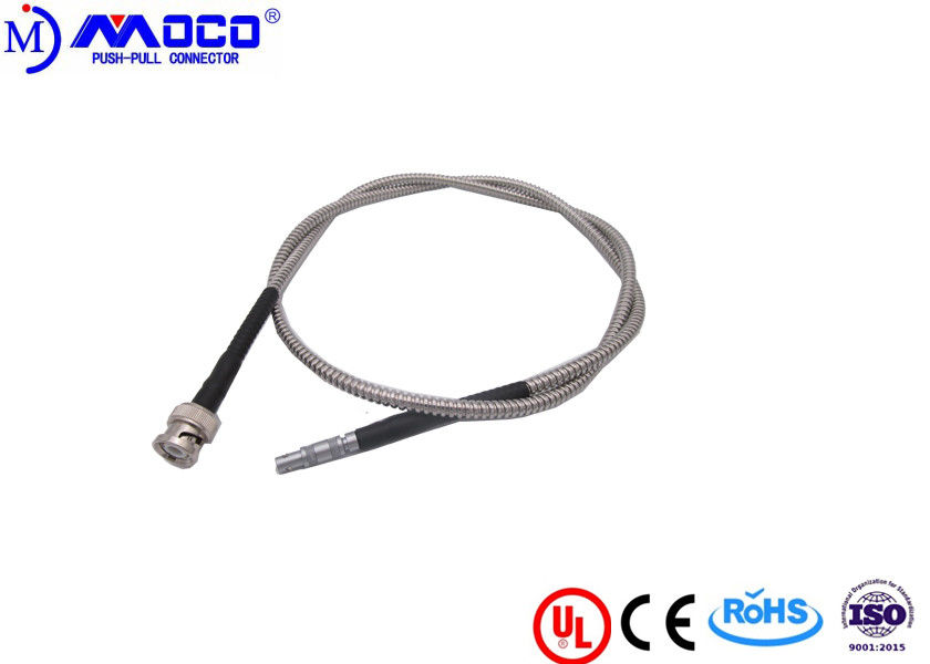Lightweight Custom Cable Assemblies  00S To BNC Coaxial Cable For NDT